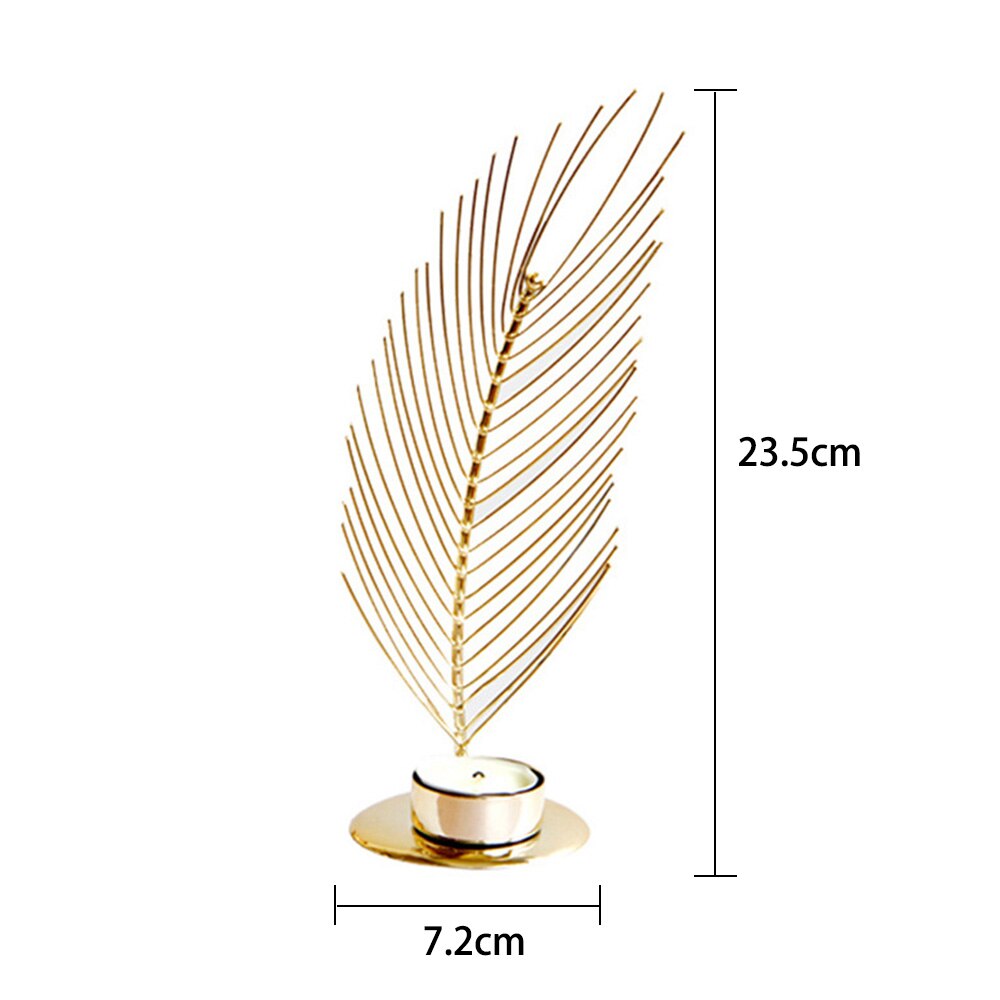 حاملات شموع مزخرفة بأوراق معدنية ذهبية فاخرة